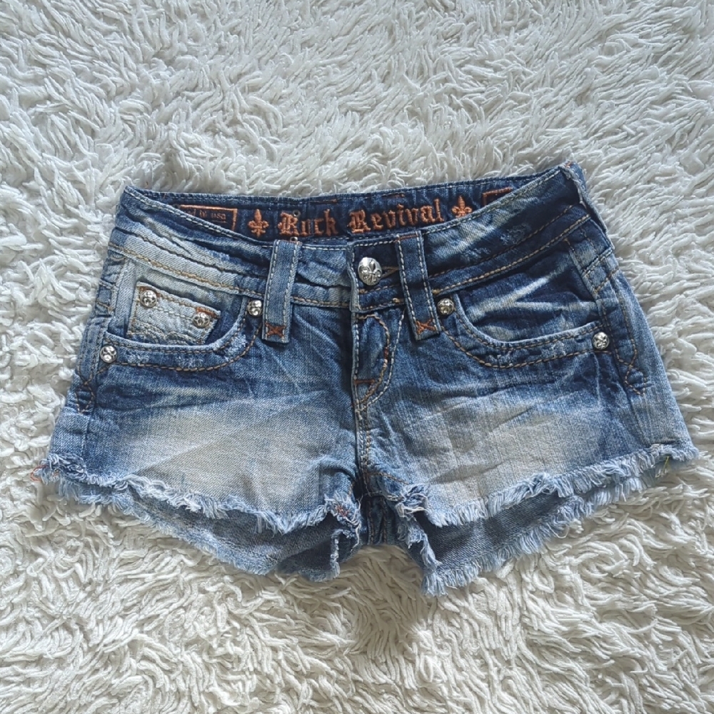 Rock Revival Blue Jean Shorts